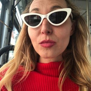 White Cat Eye Sunglasses